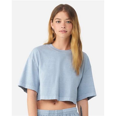 Bella+Canvas® Women's Garment-Dyed Cropped T-Shirt