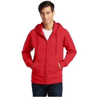 Port & Co™ Fan Favorite Fleece Full-Zip Hooded Sweatshirt.